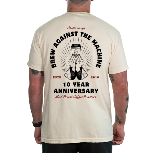 10 Years of Brewing Anni Pocket Tee