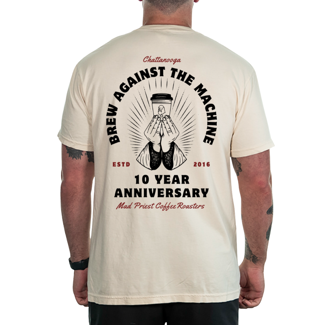 10 Years of Brewing Anni Pocket Tee