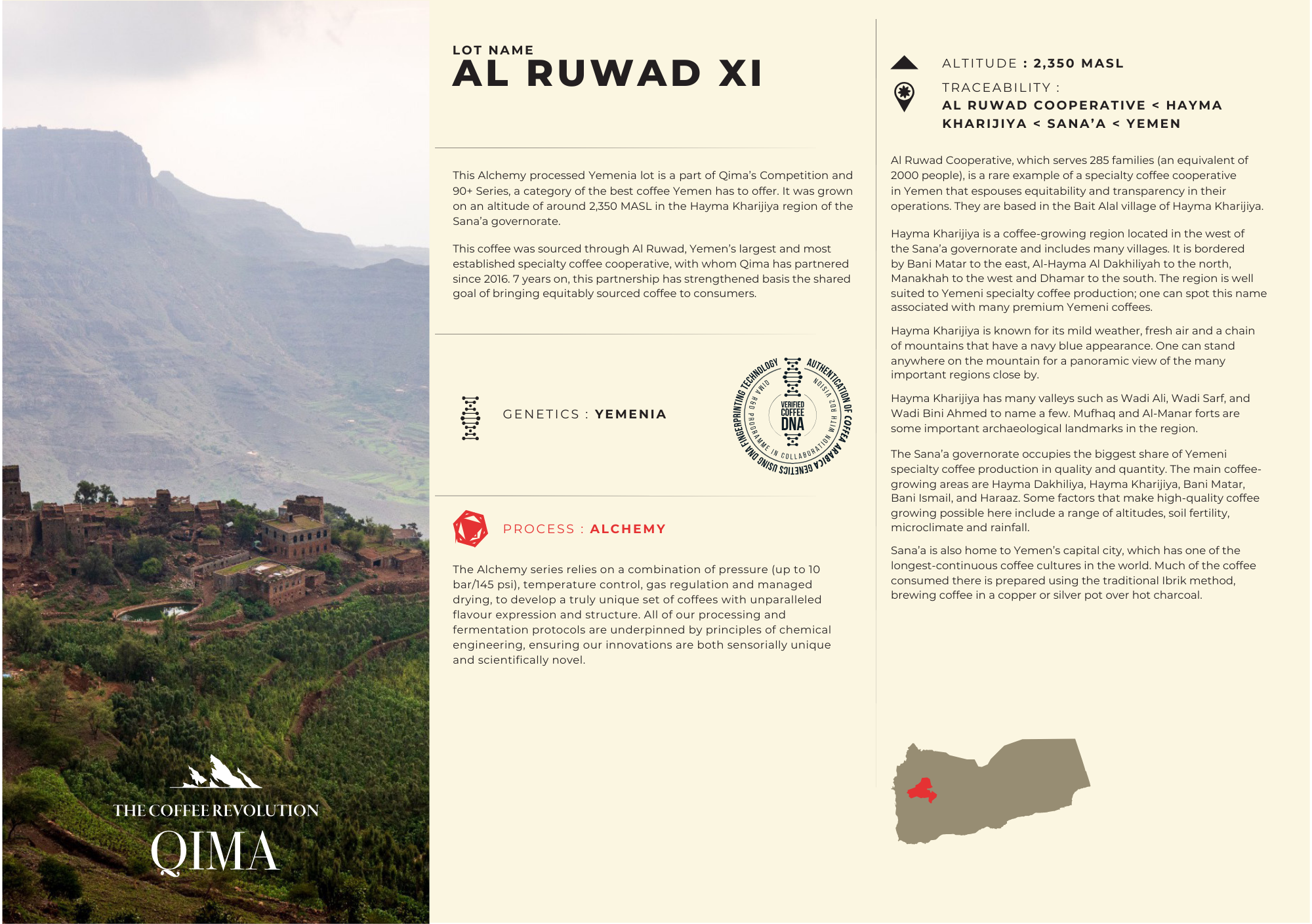 AL RUWAD XI | YEMEN | ALCHEMY | 100g